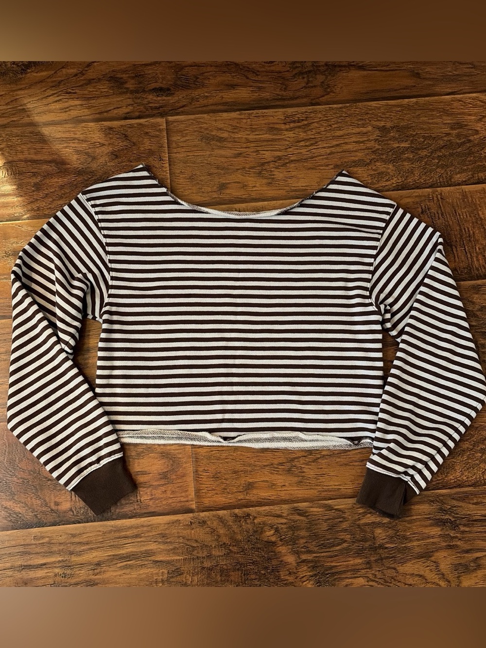Striped off the shoulder sweater